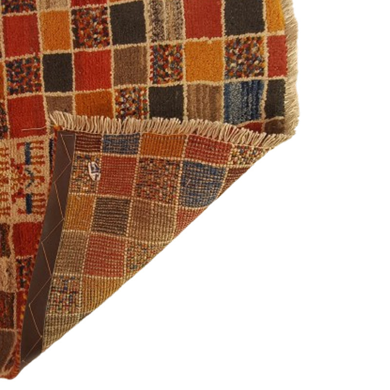 گبه دستباف یک ونیم متری مدل  بافت قشقای شیراز کد NKP.Z.113