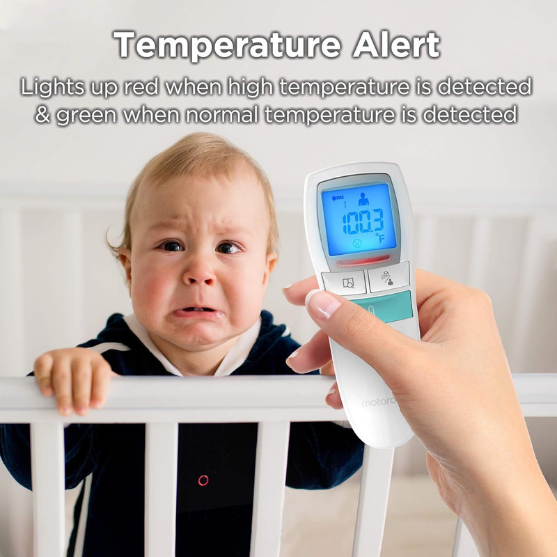 تب‌سنج و دماسنج کودک موتورولا مدل Non-Contact Baby Forehead-Body, Food or Liquid Temperature
