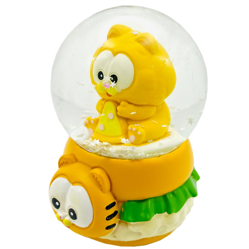 گوی چراغ‌دار مدل Garfield طرح پیشی تنبل و پیتزا کد A6379