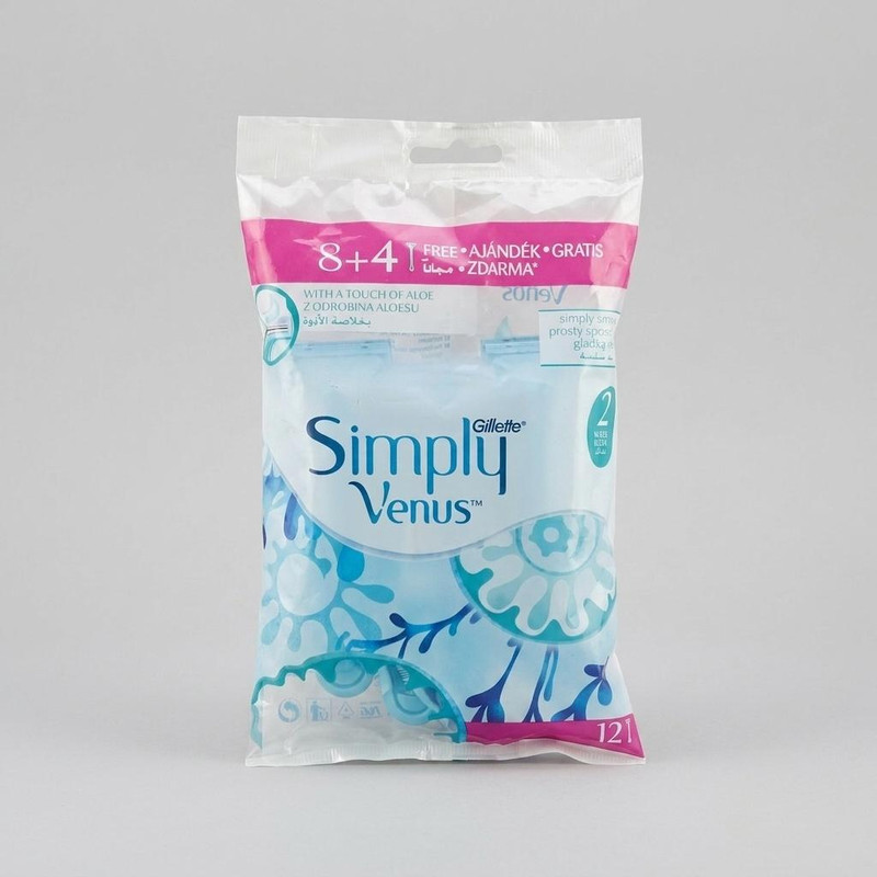 خود تراش ژیلت مدل Simply Venus بسته 12 عددی