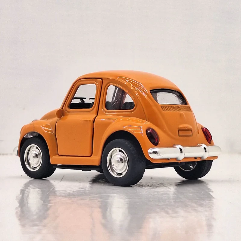 ماشین بازی ناب سل مدل فولکس قورباغه ای فلزی عقبکش کد Metal frog Volkswagen pullback