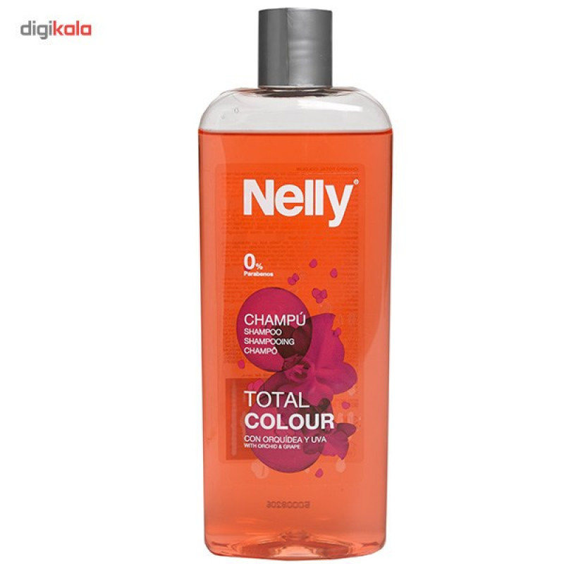 شامپو تثبیت کننده رنگ مو نلی مدل Total Colour حجم 300 میلی لیتر