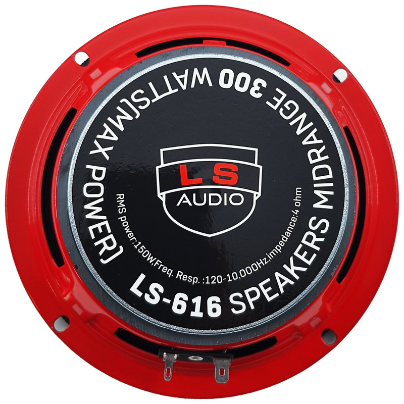 میدرنج خودرو ال اس آدیو مدل LS-616 بسته دو عددی