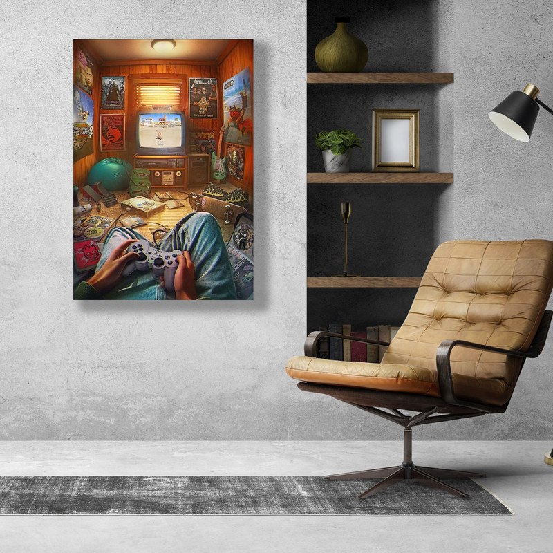 تابلو بوم مدل اتاق گیم gaming room کد 1313