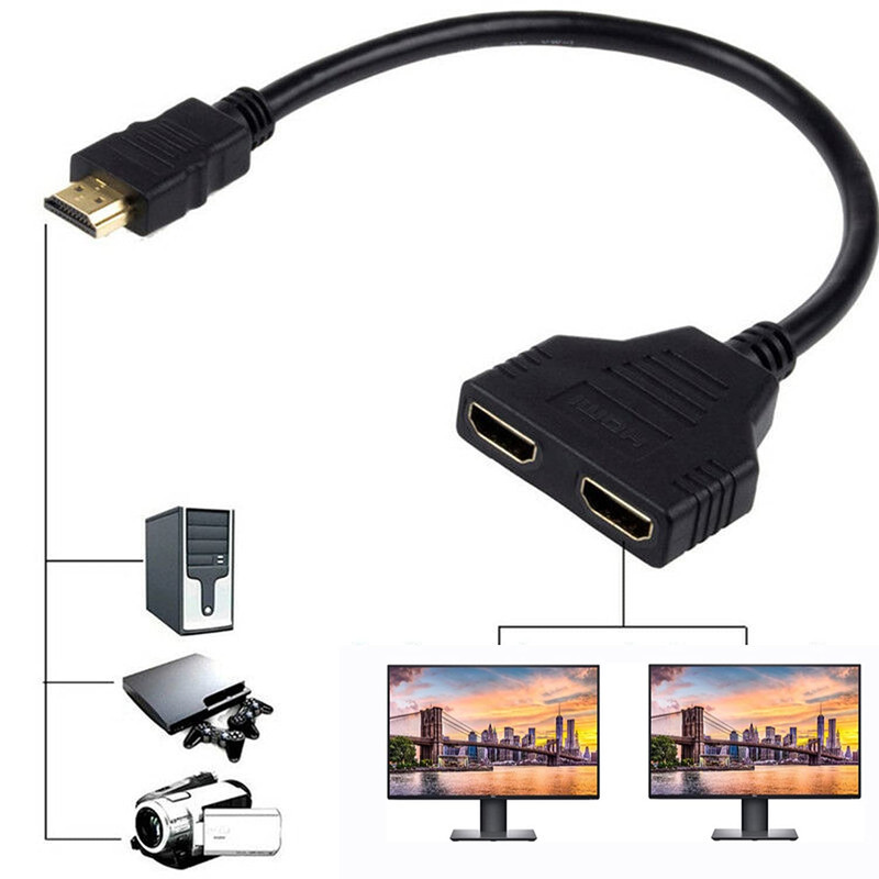 کابل تبدیل 1 به 2 HDMI دی-نت مدل HDTV TO 2HD