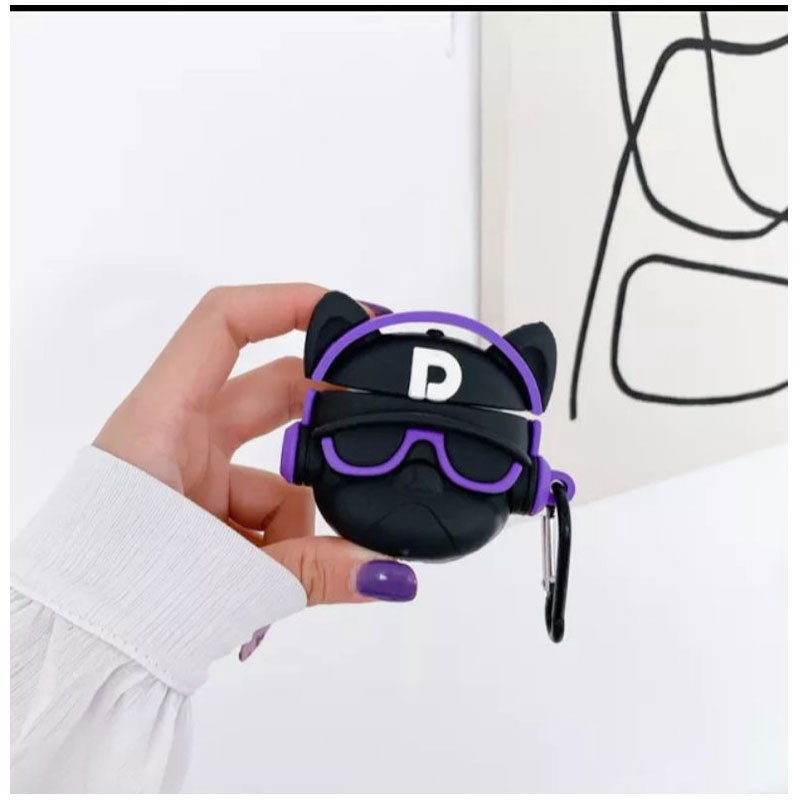کاور مسیر مدل Bulldog Character Silicone مناسب برای کیس اپل ایرپاد 4 به همراه آویز