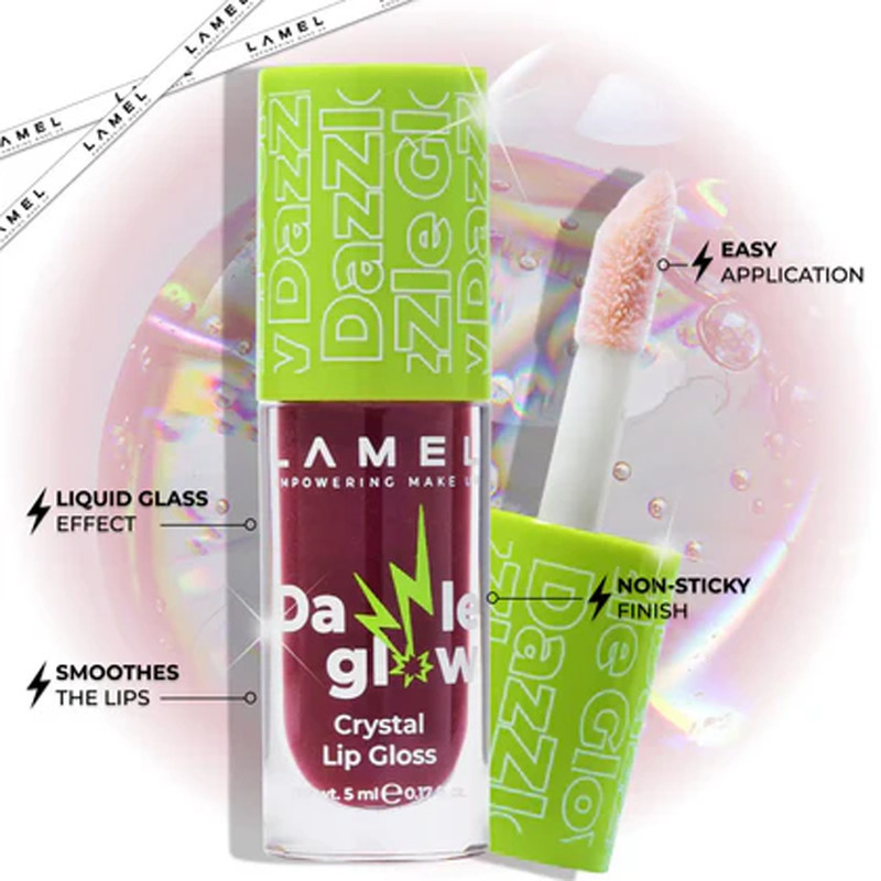 برق لب مایع براق لامل مدل Dazzle Glow شماره 407