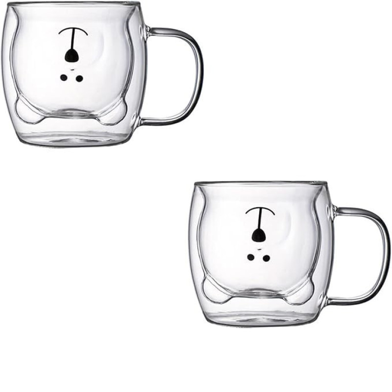 لیوان مدل دو جداره طرح خرس کد 1369n 100