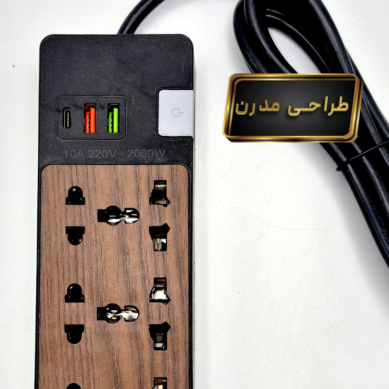 چندراهی برق مدل USBTYPE-C 8PORTS