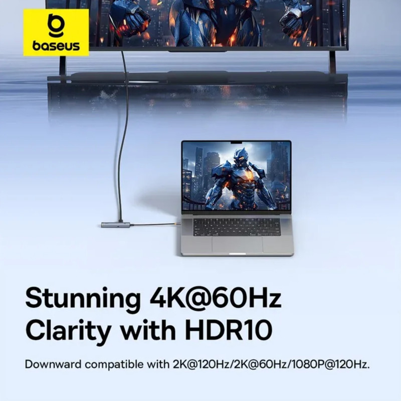 هاب 6 پورت USB-C باسئوس مدل BS-OH164