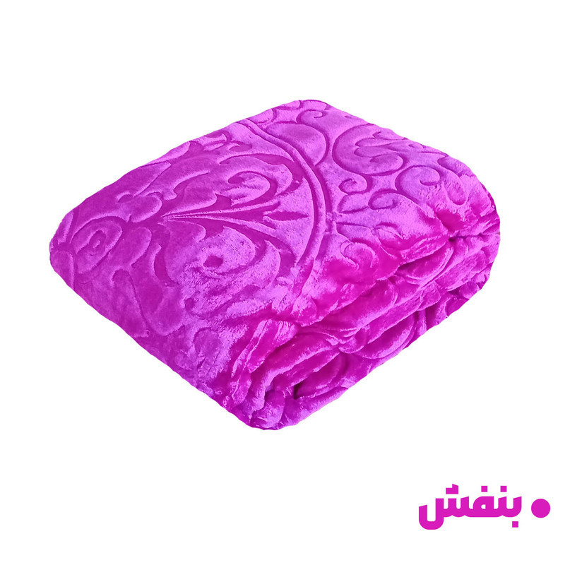 پتو گلبافت مدل گل برجسته سايز 160x220 سانتي متر