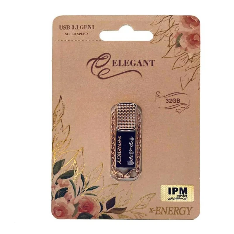 فلش مموری ایکس انرژی مدل ELEGANT  ظرفیت 32 گیگابایت با رابط USB 3.1 Gen1