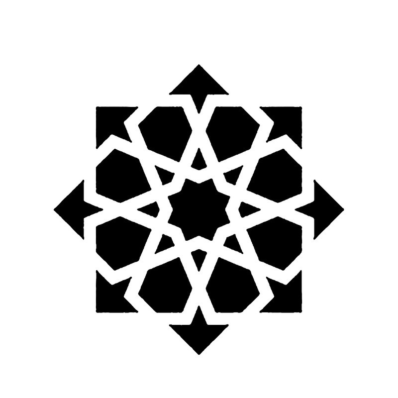 شابلون باتیس آرت طرح تذهیب کد 084