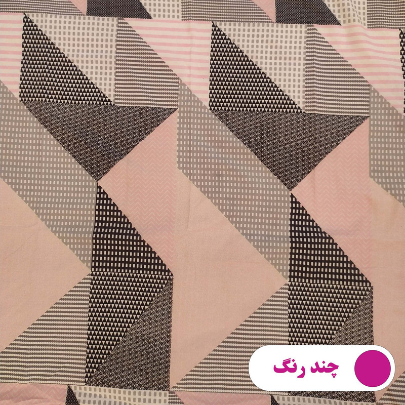 ملحفه پانیذ پود مدل چهل تکه کد A106-2 یک نفره سایز 170x235 سانتی متر