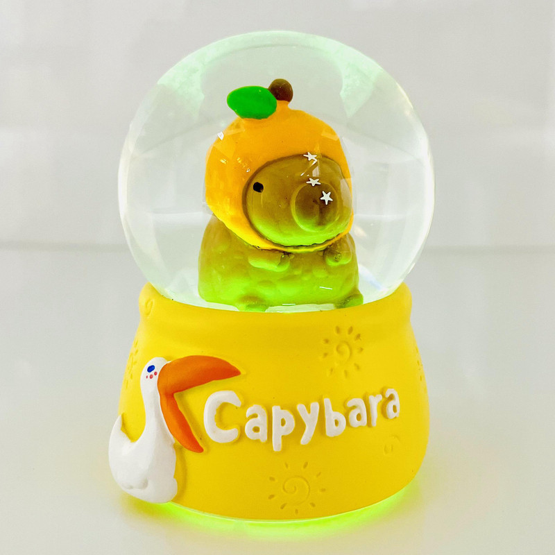 گوی مدل چراغدار Capybara طرح کوالا هویج عاشق کد D1623.11.S600