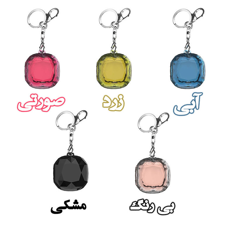 کاور والکری مدل Crystal Diamond مناسب برای کیس بی سیم هدفون سامسونگ Galaxy Buds Live  Buds Pro  Buds 2  Buds 2 Pro  Buds FE به همراه گیره