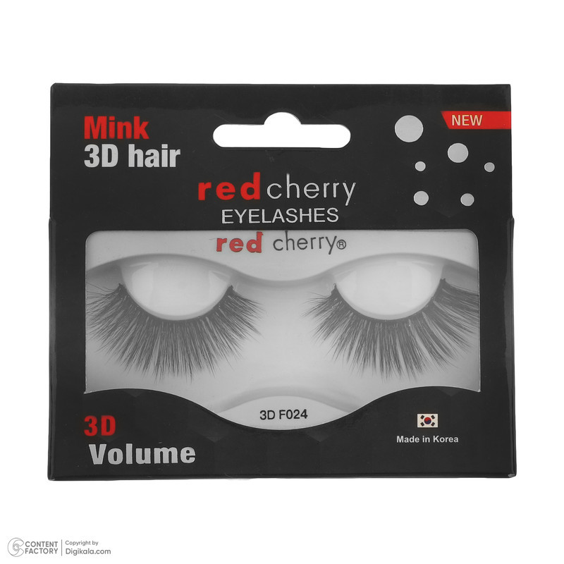 مژه مصنوعی سه‌بعدی رد چری مدل Mink 3D Hair F024