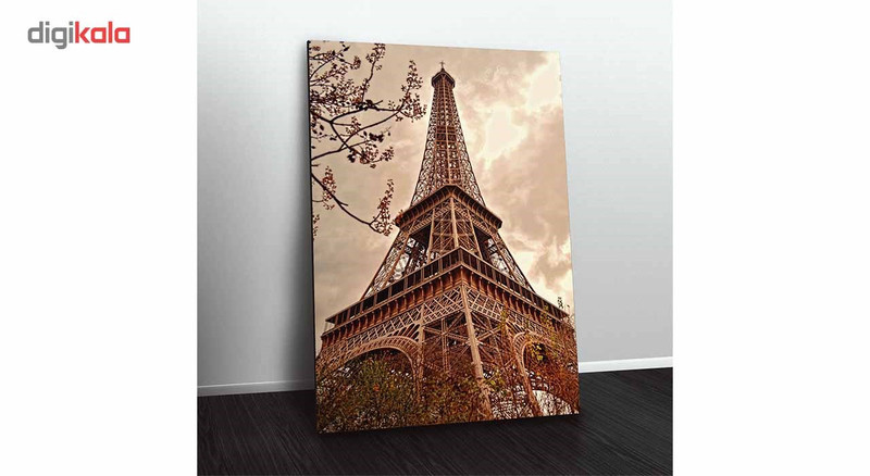 تابلو شاسی ونسونی طرح Proud Eiffel سایز 50x70 سانتی متر