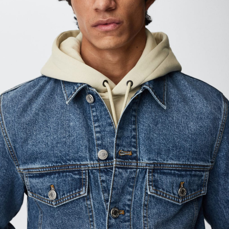 کت جین مردانه مانگو مدل Cepli denim mont