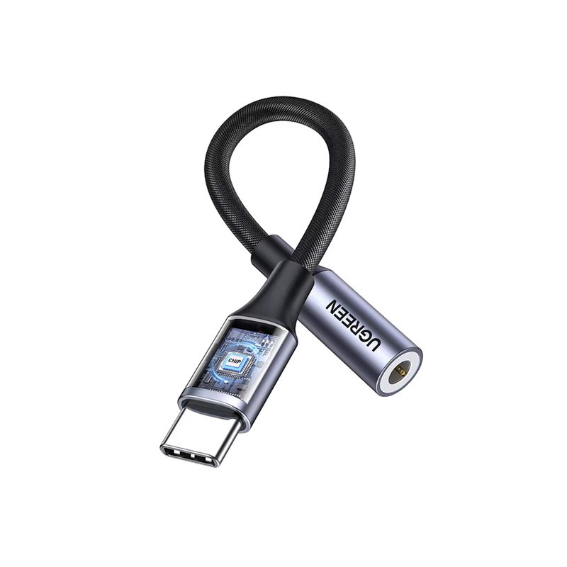 مبدل USB-C به جک 3.5 میلیمتری یوگرین مدل AV161-80154