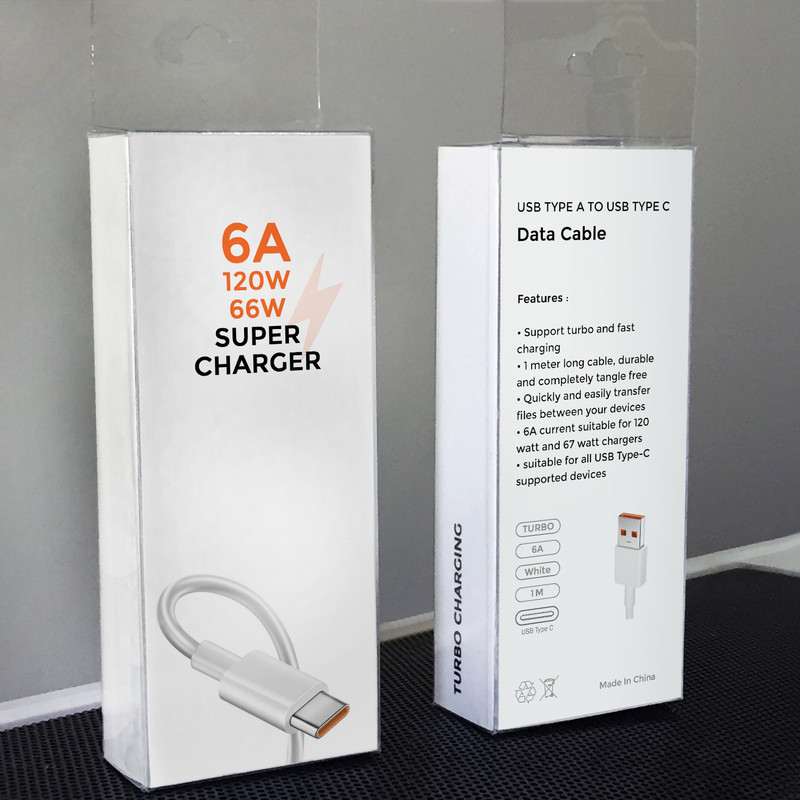 کابل تبدیل USB به USB-C مدل Turbo 6A به طول 1 متر