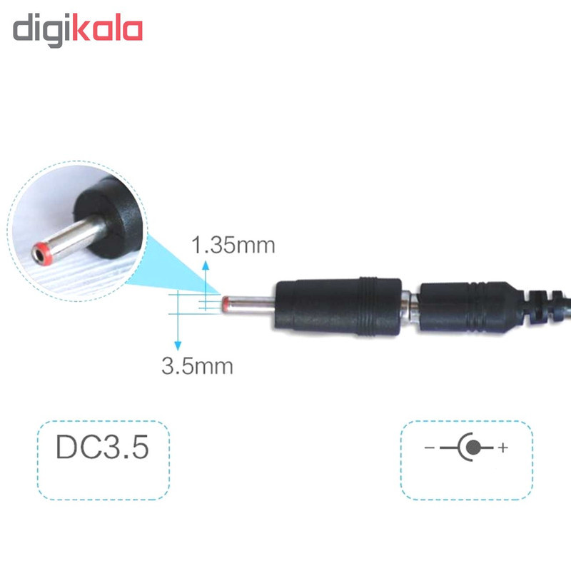 کابل تبدیل USB به DC مدل T912 طول 0.88 متر