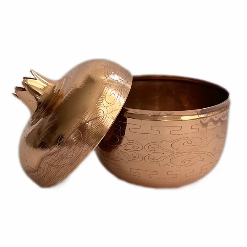 قندان مسی مدل انار لیزری کد ZH338.1