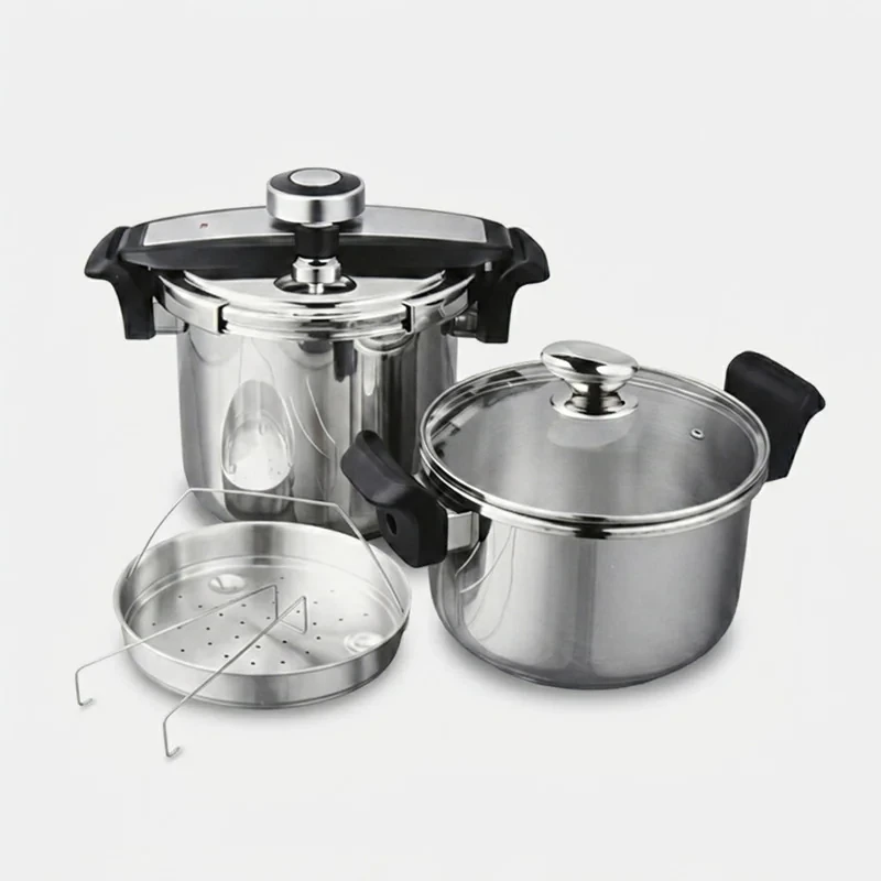 زودپز دوقلو مایر مدل mr 886 سه لایه گنجایش 8 و 6 لیتر