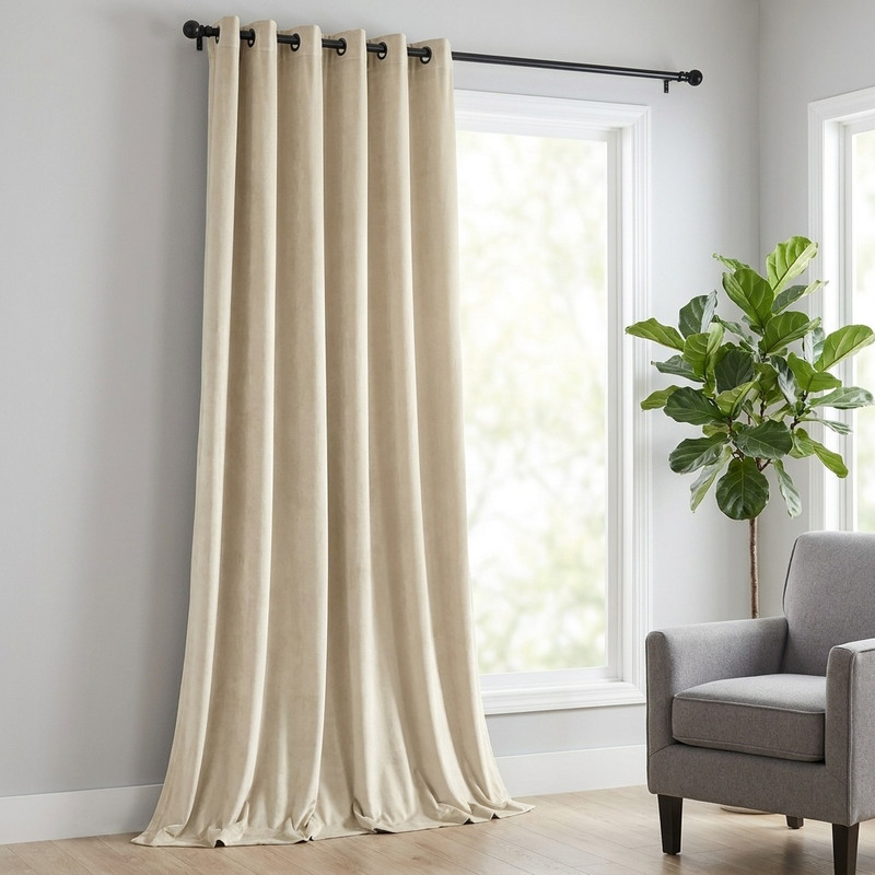 پرده مدل پانچ مخمل هازان سایز 300x280 سانتیمتر