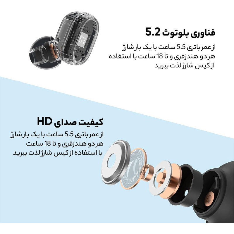 هدفون بلوتوثی شیائومی مدل Redmi Buds Essential