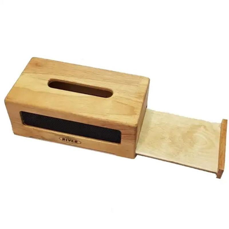 ست سطل و جای دستمال ریور مدل چوبی کد HS4096