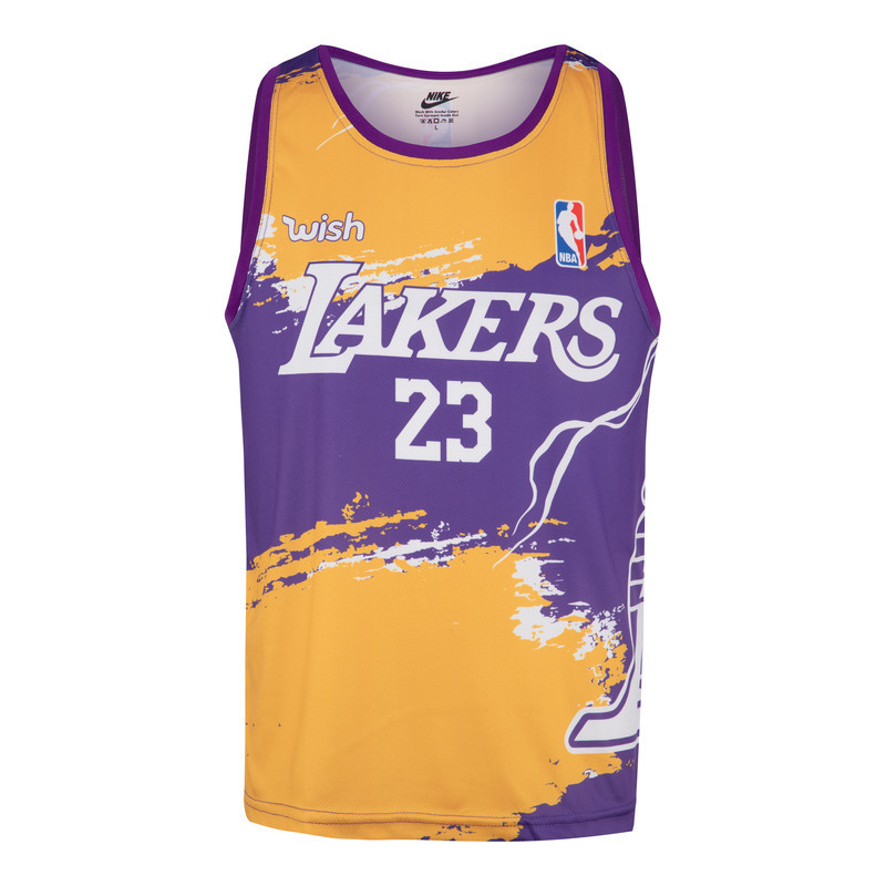ست تاپ و شلوارک ورزشی مردانه مدل lakers کد 51050
