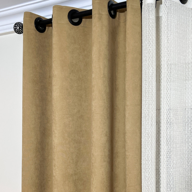 پرده مدل پانچ مخمل مات مدرن سایز 280x145 سانتی‌متر