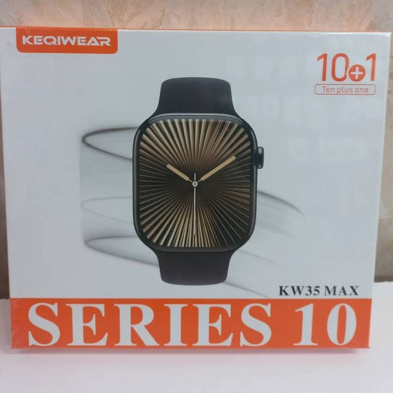 ساعت هوشمند ۴۵ میلی متری کیکویر مدل kw35 max با بند سیلیکونی