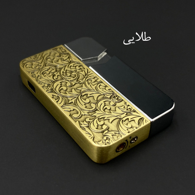 فندک مدل دکمه ای طرح اسلیمی کد DKD-1752