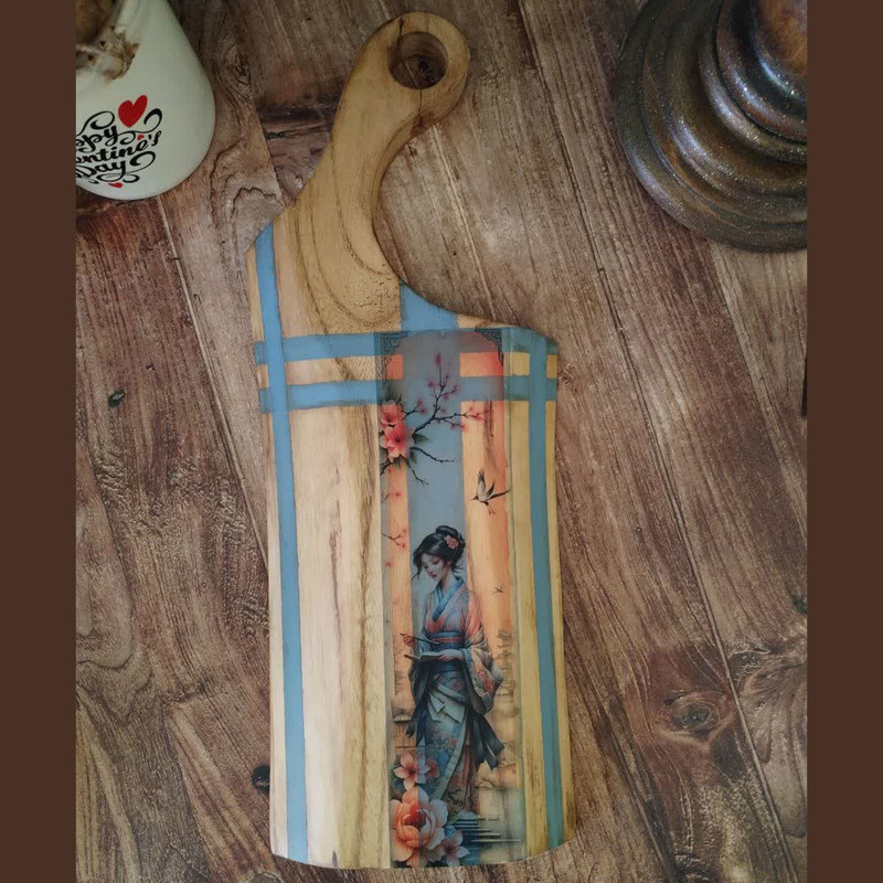 تخته سرو چوبی مدل دختر ژاپنی