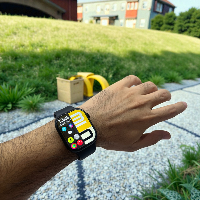 ساعت هوشمند 49 میلیمتری میکروویر مدل Watch11X با بند سیلیکونی