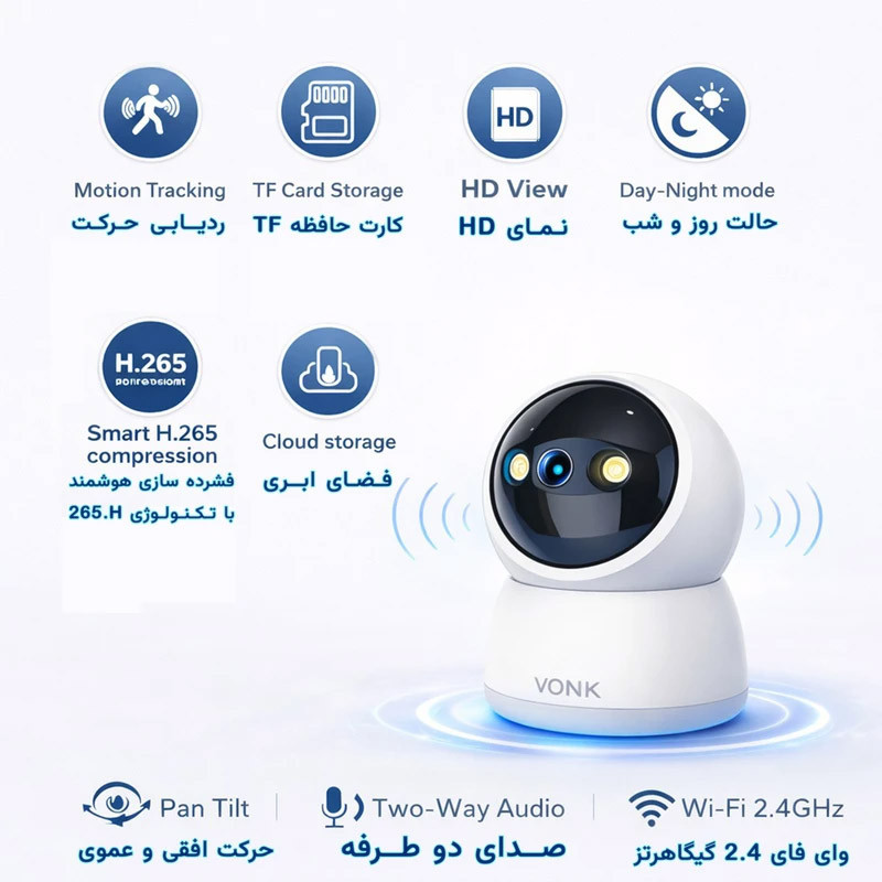 دوربین مداربسته تحت شبکه وونک مدل M2-3mp