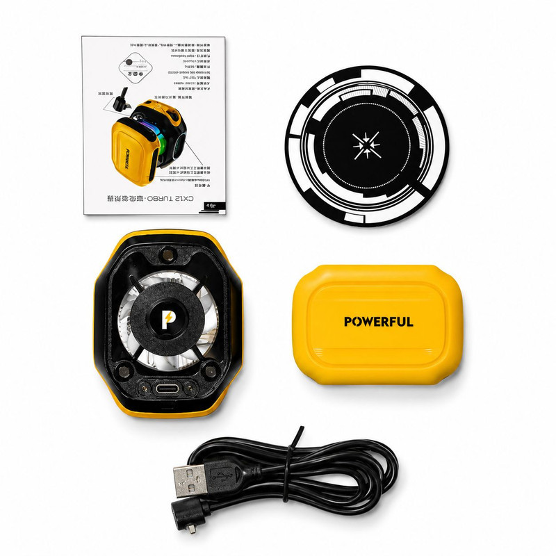 فن خنک کننده موبایل پاورفول مدل CX12 2025 turbo به همراه پاوربانک