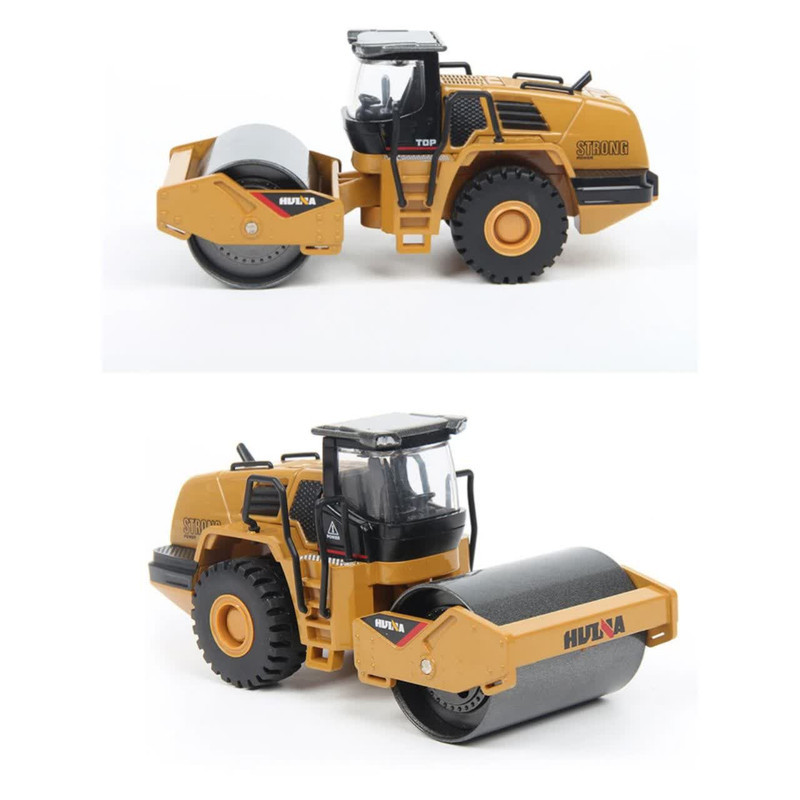 ماکت ماشین ناب سل مدل غلطک فلزی راهسازی هوینا کد HUINA 1715 ROAD CONSTRACTION  METAL ROAD ROLLER SCALE 1:50