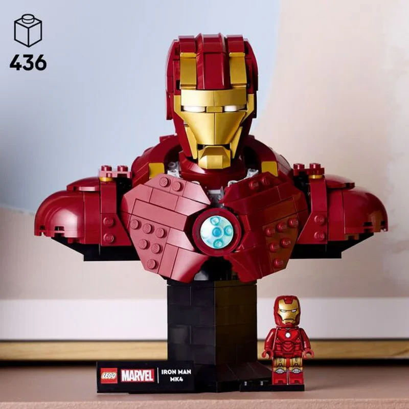 لگو سری مارول مدل Iron Man MK4 Bust کد 76327