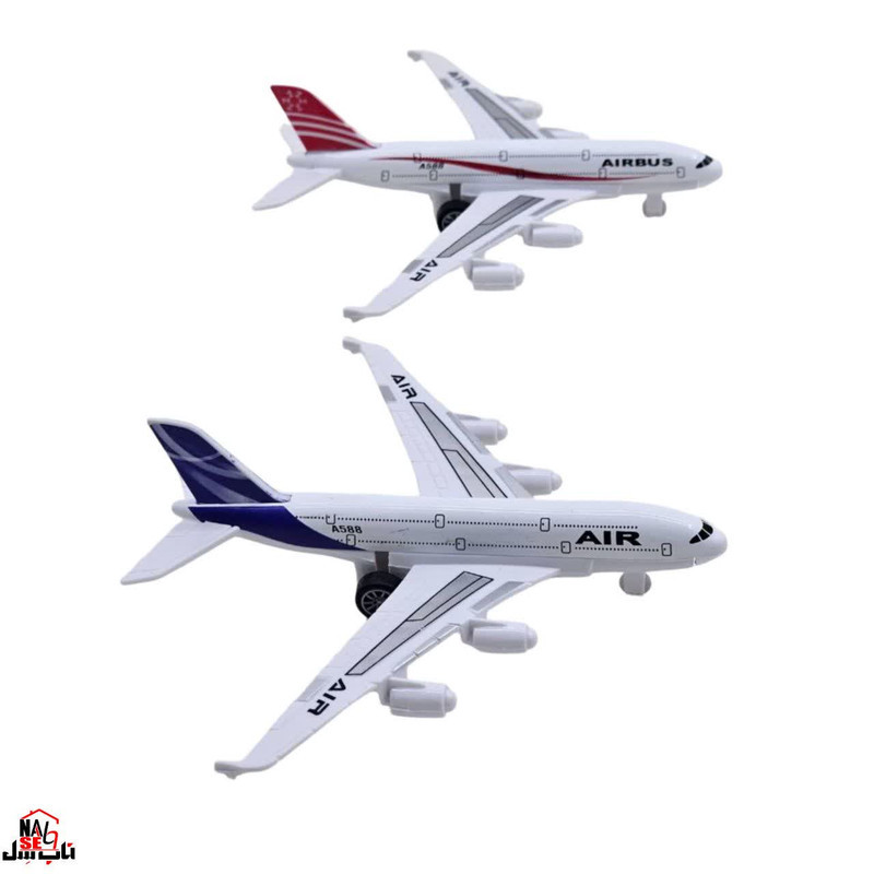 هواپیما بازی ناب سل مدل فلزی عقب کش AIR A588NAAB001