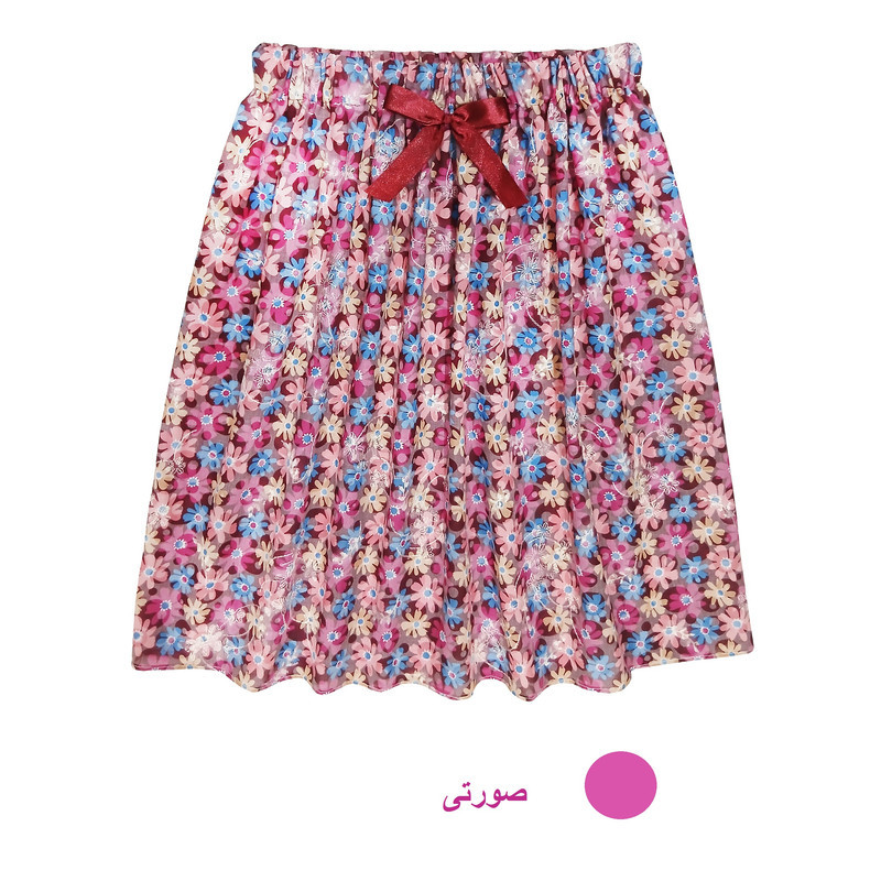 دامن چین‌دار زنانه مدل میدی کد 61 cm