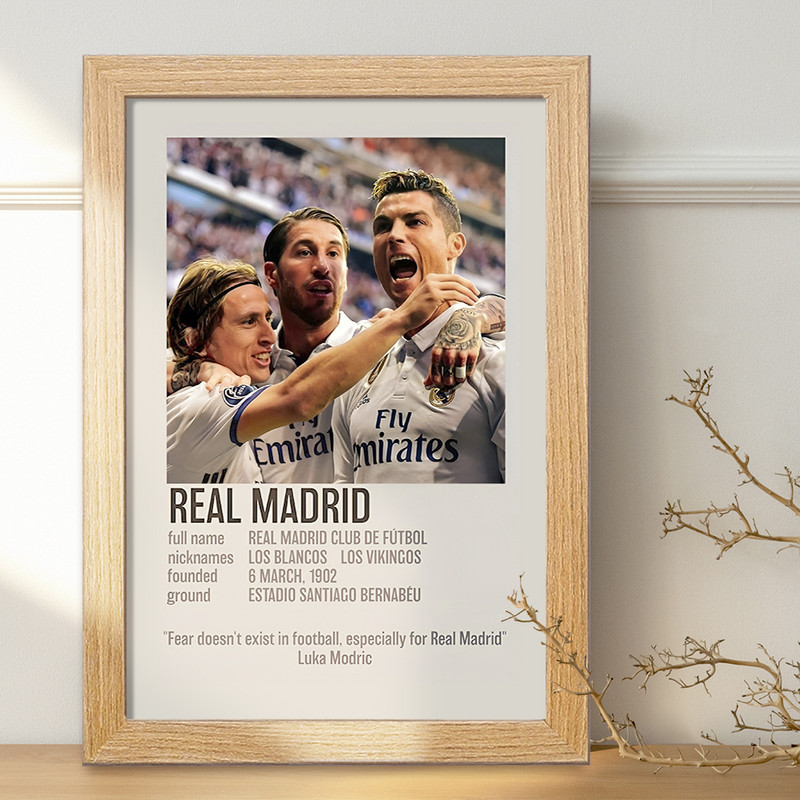 تابلو خندالو طرح رئال مادرید (Real Madrid) کد F13470