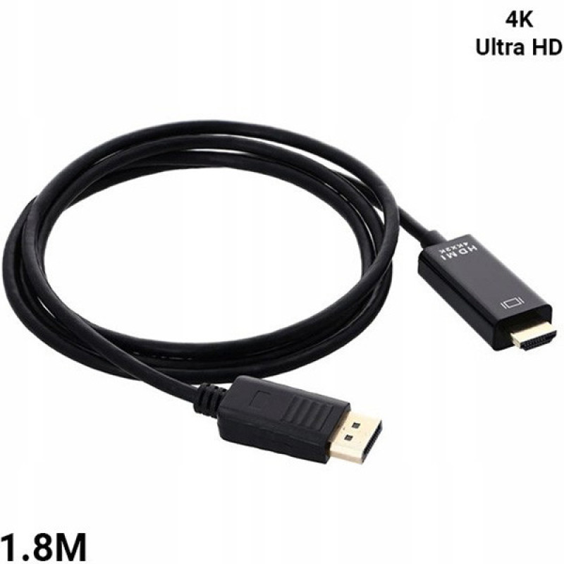 کابل تبدیل Display Port به HDMI مدل UHD 4K طول 1.8 متر