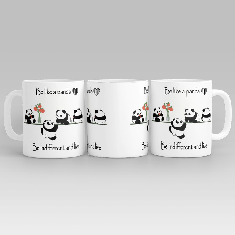 ماگ طرح پاندا مدل مثل پاندا باشید