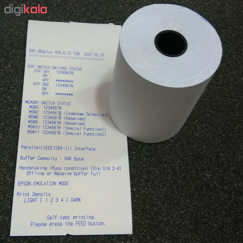 کاغذ پرینتر حرارتی کد 142 بسته 4 عددی