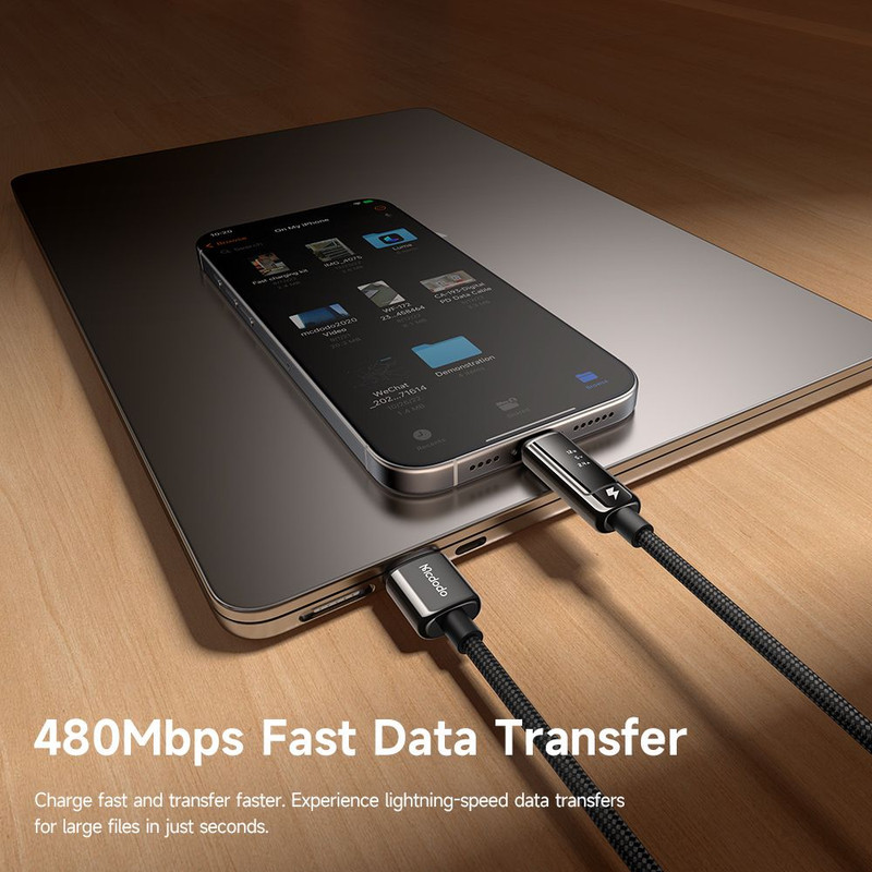 کابل تبدیل USB به USB-C مک دودو مدل CA-887 طول 1.2 متر