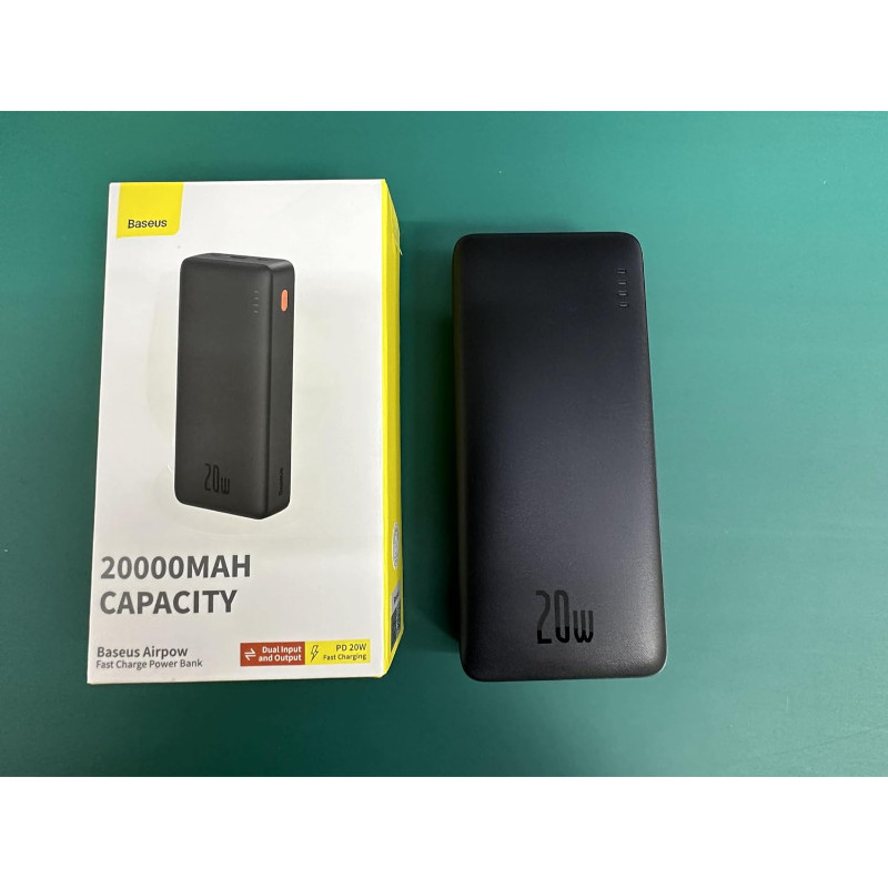 پاوربانک بیسوس مدل Airpow PPAP20K ظرفیت 20000 میلی آمپر ساعت