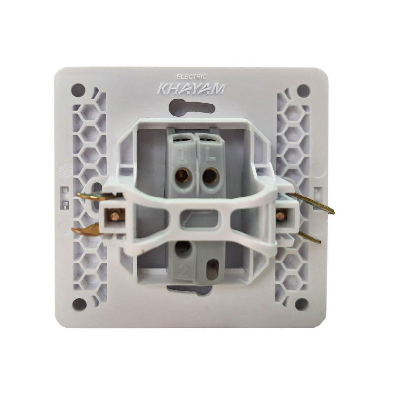 پریز برق ارت دار خیام الکتریک مدل لوکس کد KH876